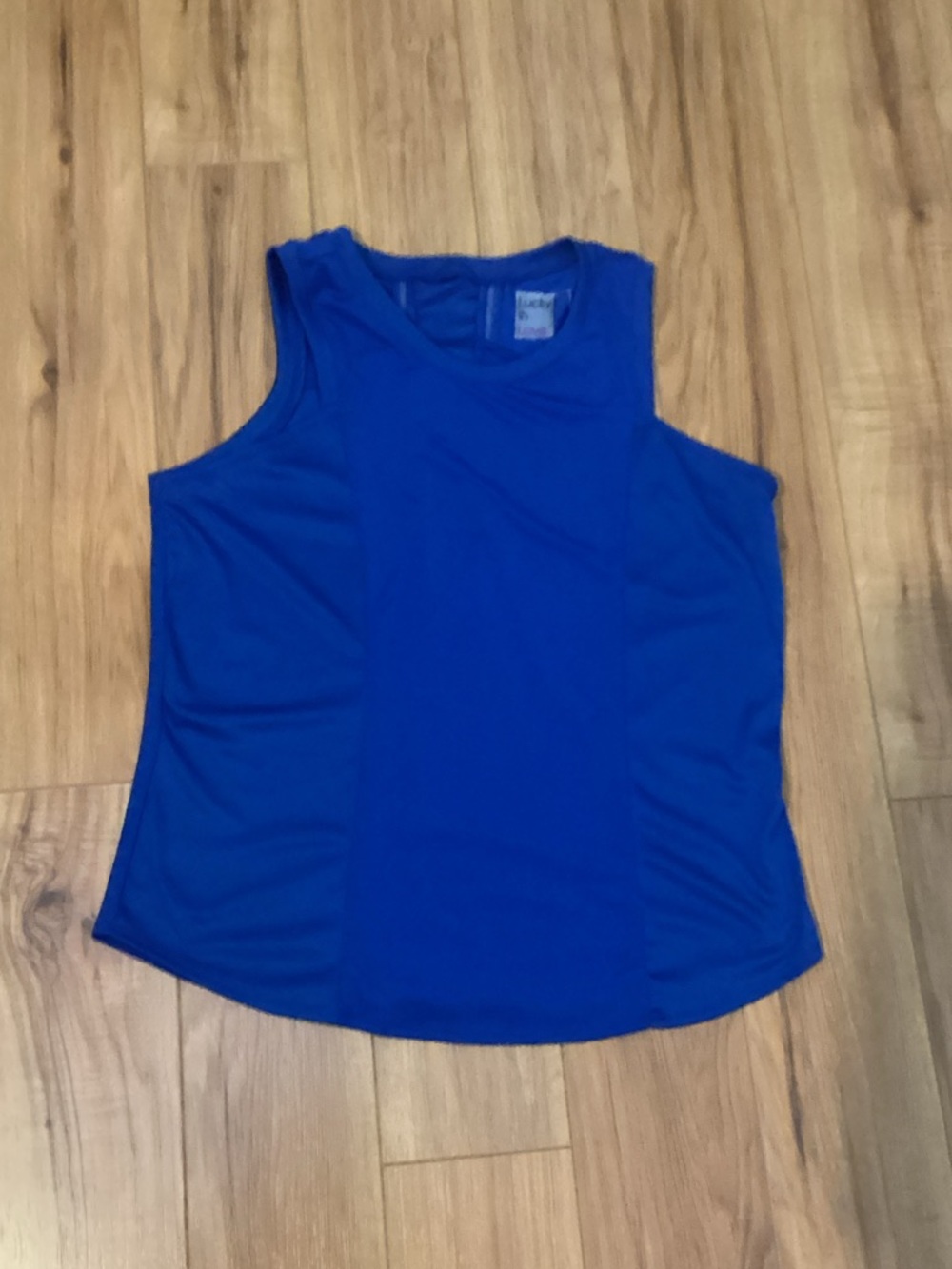 Lucky in Love Royal Blue Athletic Tank Top